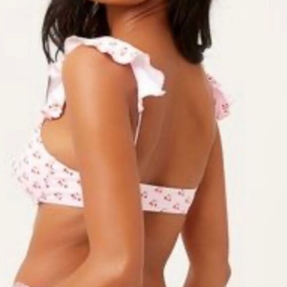 NWT Frankie’s Bikini Baby Berry Birdie Bikini Top - Picture 2 of 10